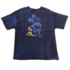 Vintage Navy Mickey Embroidered